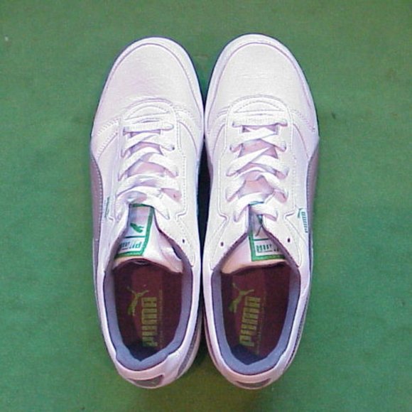 Puma White and Green Sneakers with Gray Details - Picture 2 of 8